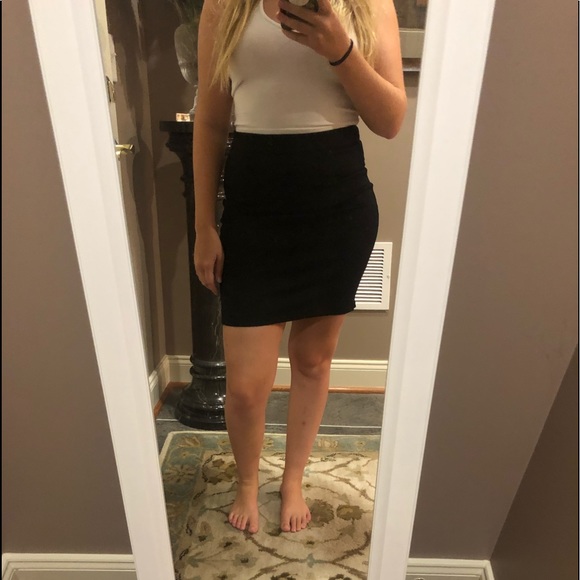 TOBI Pencil Skirt with mesh side stripe - Picture 4 of 4